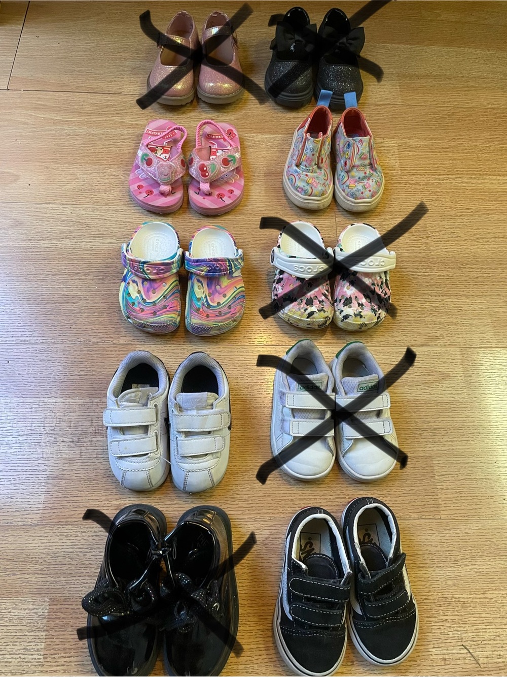 5 Pairs/$20 Toddler Size 5C Vans, Nike, Crocs, Peppa Pig